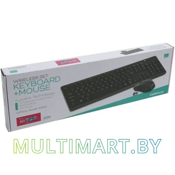 Комплект клавиатура + мышь Omega OKM071B Wireless Set картинка 3